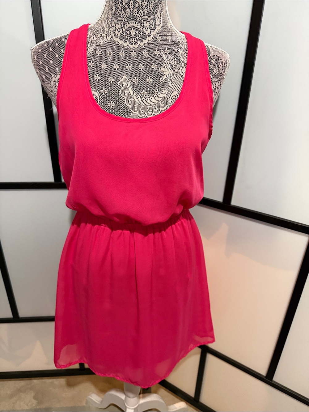 love on a hanger Hot Pink Sleeveless Mini Dress